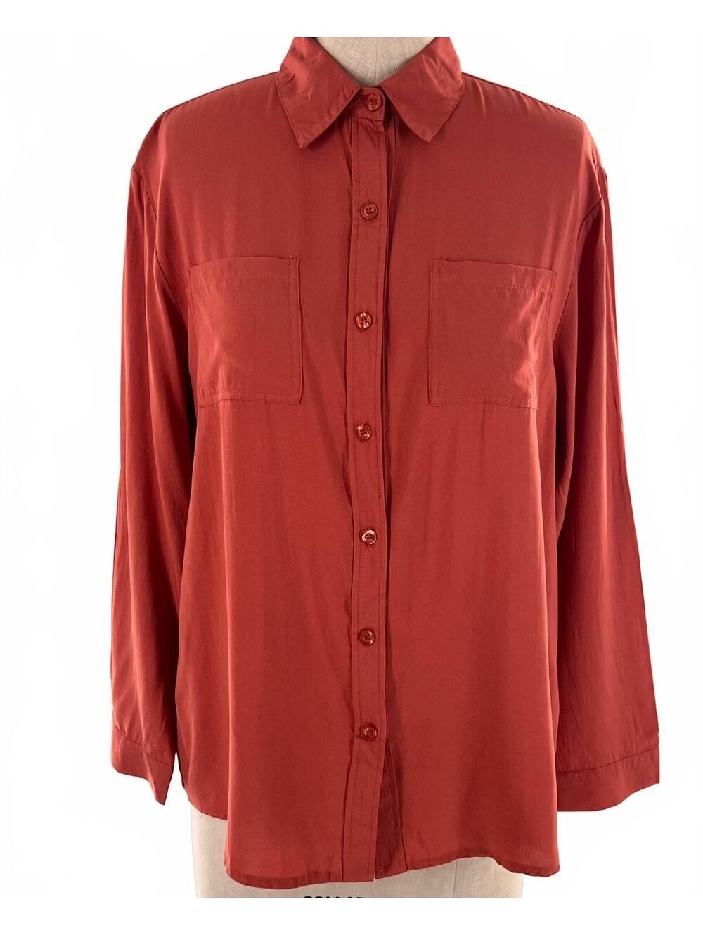 NWOT ACG Los Angeles Terracotta Rust Button Up Shirt Medium Fall Terracottacore